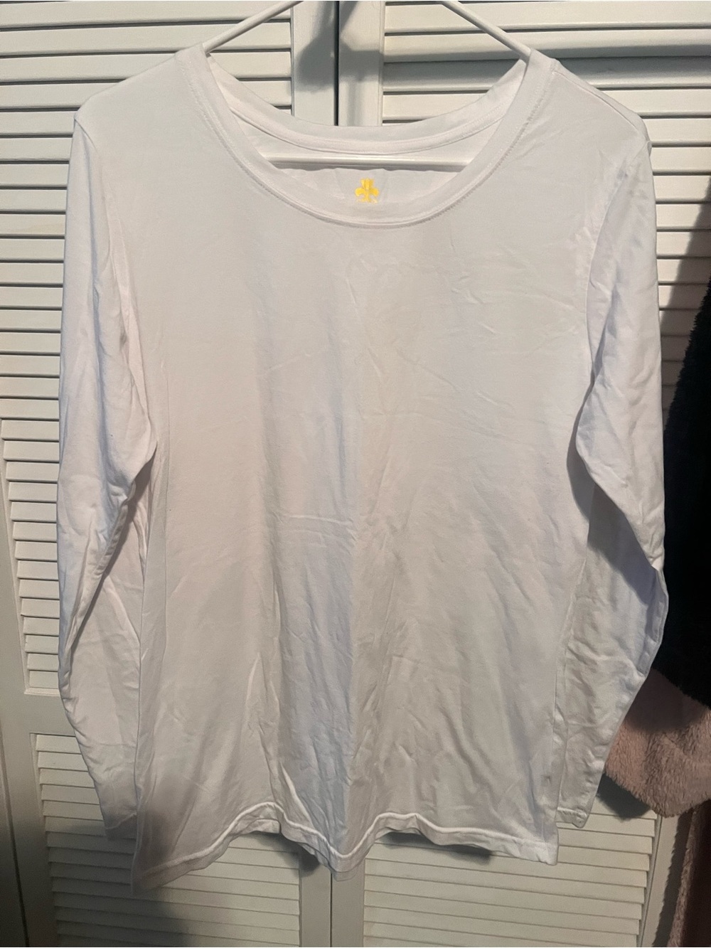 Neutral Uniforms Long Sleeve White Tee L